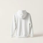 Unisex  Print hooded sweatshirt  White